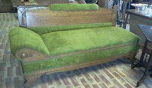LATE 1800S HUSSY COUCH FAINTING COUCH HIDE A BED  