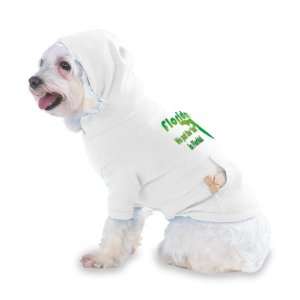   Florida Hooded (Hoody) T Shirt with pocket for your Dog or Cat LARGE