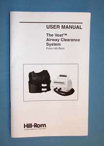 Hill Rom The Vest® Airway Clearance System 105 w Warranty   Choice of 