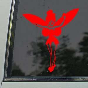  Tinkerbell Red Decal Truck Bumper Window Vinyl Red Sticker 