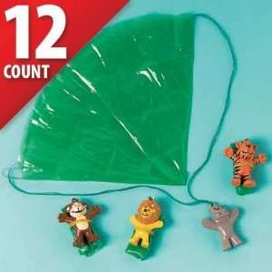  Zoo Animal Paratroopers 12ct Toys & Games