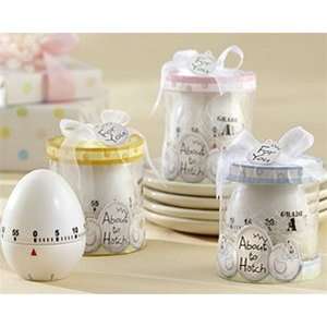    About to Hatch Kitchen Egg Timer Baby Shower Favors Baby