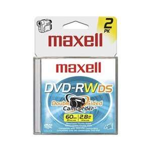  MAXELL DVD RW DOUBLESIDED 2.8GB 2PK SIDED 2.8GB 2PK (Memory & Blank 