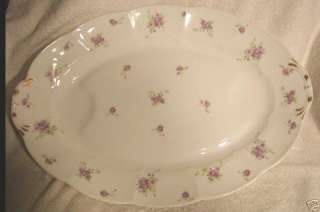 Vintage Large Ahrenfeldt Limoges Rose Chintz Platter  