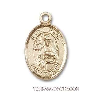  St. John the Apostle Small 14kt Gold Medal Jewelry