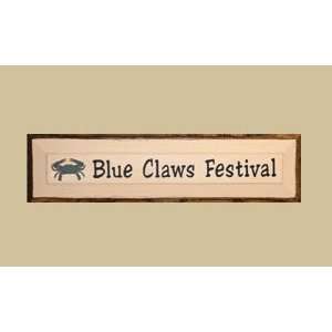  SaltBox Gifts CV730BCF Blue Claws Festival Sign Patio 