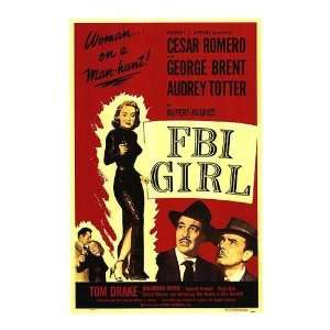  FBI Girl Movie Poster, 11 x 17 (1951)