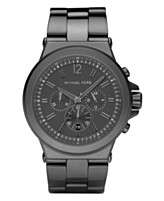Michael Kors Watch, Mens Chronograph Gunmetal Ion Plated Stainless 