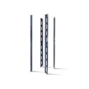  APC Vertical Mounting Rail with Square Holes   Black 