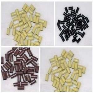    1000 pieces copper tube link for hair extension brown Beauty