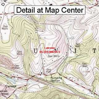   Map   Latrobe, Pennsylvania (Folded/Waterproof)