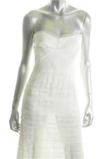 BCBG Maxazria NEW White Versatile Dress BHFO Tiered S  