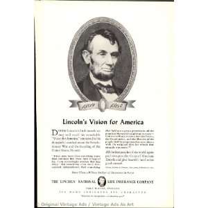  Life Insurance (Abraham Lincoln) Lincolns Vision for America 