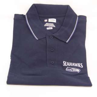 New Official NFL Seahawks 3 Button Polo Shirt 3 Styles  