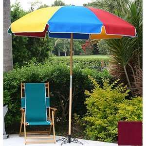  Metal Frame Beach Umbrella   Burgundy
