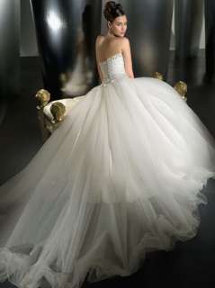 Sweet Wedding Dress Bride Ball Prom Gown Size Custom 02  
