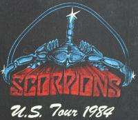 SCORPIONS Vintage Concert SHIRT 80s TOUR T 1984 Love At First Sting 