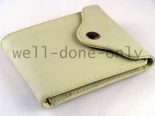new Fold Over Snap Wallet mens bifold coin pocket gift  
