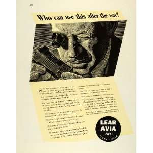  1944 Ad Lear Avia Inc Piqua Ohio Materials Products 