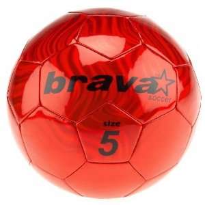  Sports Brava Soccer Red Foil Size 5 Soccer Ball