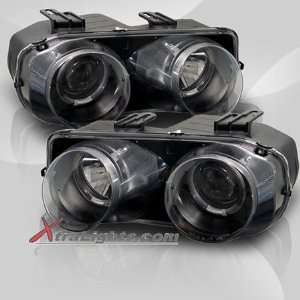   01 Acura Integra Halo Projector Headlights   Black (pair) Automotive