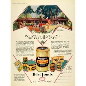  1928 Ad Best Foods Inc Mayonnaise Log Cabin Florida 