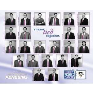  Pittsburgh Penguins Team Tied Together Poster