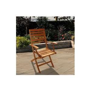  VIFAH V1241E Outdoor Wood Folding Chair, 2 Pack Patio 