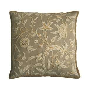  Brown Way  Crewel Embroidered Pillow