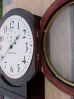 EARLY 1900S SETH THOMAS NO 2 REGULATOR WALL CLOCK RUNNING & COMPLETE 