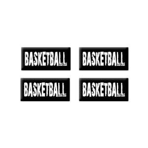 Basketball   3D Domed Set of 4 Stickers