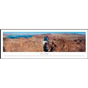  Hoover Dam Aerial Picture   Panoramic Framed Print