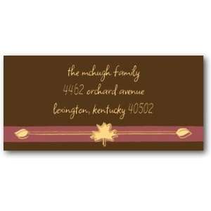  Holiday Return Address Labels   Bold Thanksgiving By 