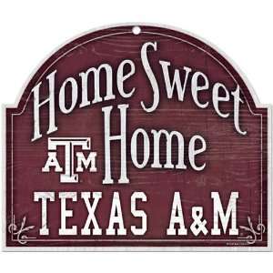    Texas A&M Aggies 11 x 9 Home Sweet Home Sign