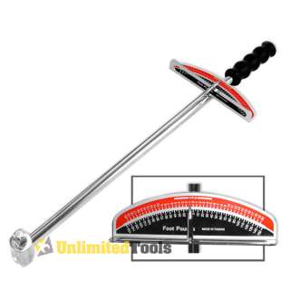   Torque Wrench Drive Beam Hand Tool Point Gauge Dual Scale New  