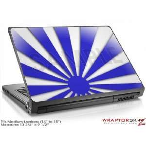  Medium Laptop Skin Rising Sun Japanese Blue Electronics