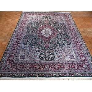   Knotted Fine Kashan w/silk high Chinese Rug   86x116