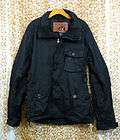 HOLDEN MENS BLACK Subtle Patterned Zip Up Nylon Snowboard Jacket Coat 