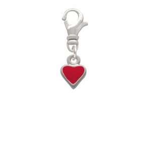  Mini 2 D Red Heart Clip On Charm Arts, Crafts & Sewing