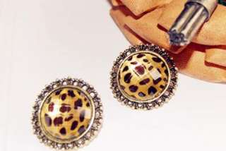 New Coming Lady&Girl Delicate Elegant Resin Round Leopard 