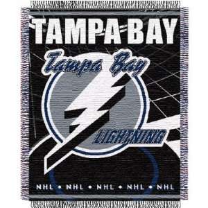  Tampa Bay Lightning NHL Triple Woven Jacquard Throw (019 