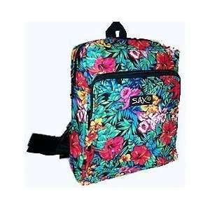 Tropical Floral Flowers Compact Backpack by Broad Bay  