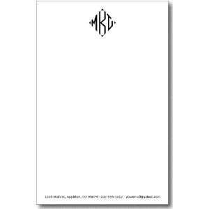  Monogrammed Notepads   Classic, Large Sz 