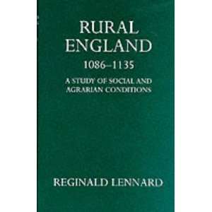  Rural England 1086 1135 A Study of Social and Agrarian 