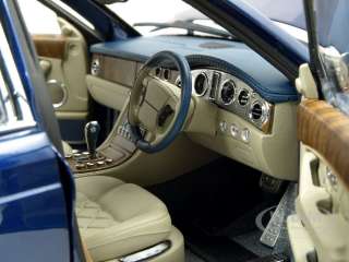   18scale diecast model of 2004 bentley arnage t blue die cast car by