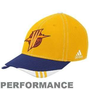   Warriors Gold Navy Blue Official On Court Performance Flex Fit Hat