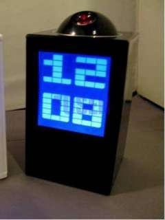 Black Large LCD Digital Projector LED Time Alarm Clock  