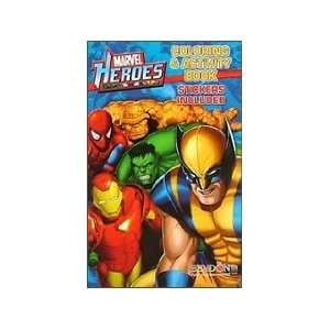  Bendon Books Coloring & Activity Sticker Marvel Hero Book 
