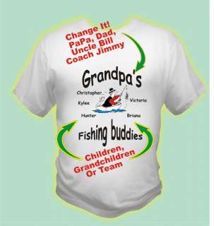 GRANDPA DAD UNCLE SHIRT T SHIRT GIFT FISHING BUDDY  