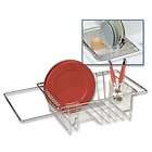   Corp Adjustable Stainless Steel Over the Sink Dish Drainer Rack